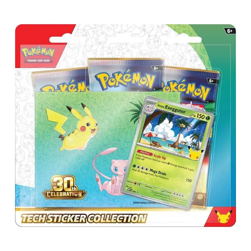 30th Celebration Tech Sticker Collection [Alolan Exeggutor] box