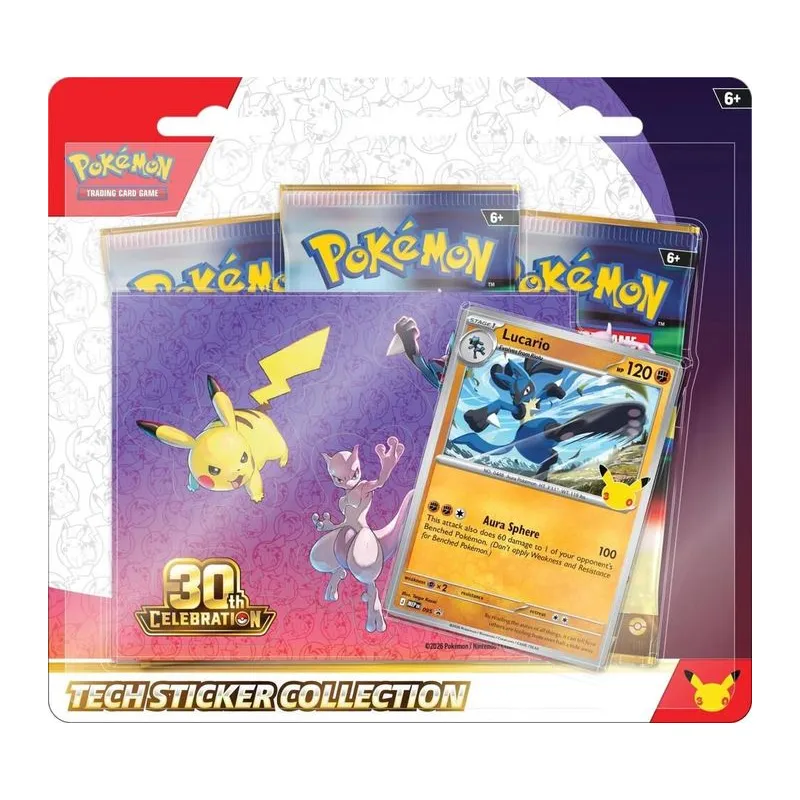 30th Celebration Tech Sticker Collection [Lucario] box